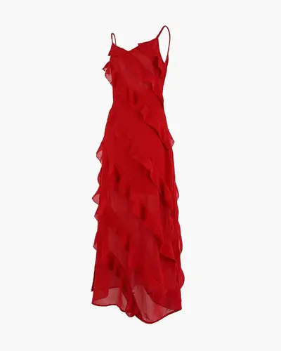 Red Elegant Maxi Dress Commense, Style, Fashion, Outift Ideas