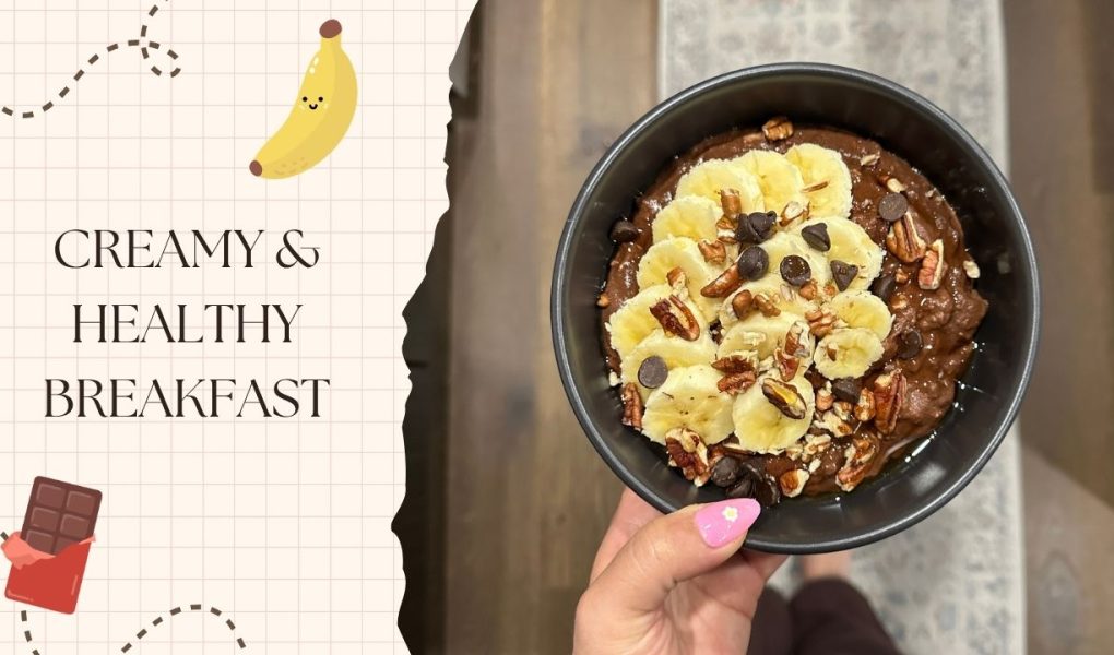 High-Protein Double Chocolate Banana Oats (Creamy & Healthy Breakfast)