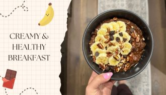 High-Protein Double Chocolate Banana Oats (Creamy & Healthy Breakfast)