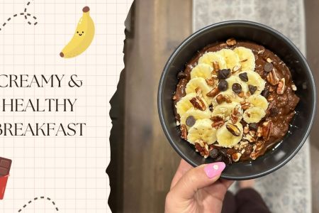High-Protein Double Chocolate Banana Oats (Creamy & Healthy Breakfast)